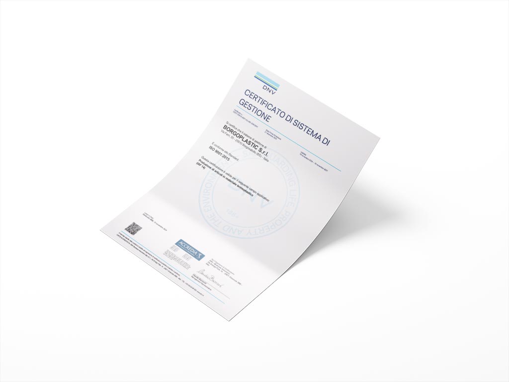 Certificazione qualità DNV Borgoplastic